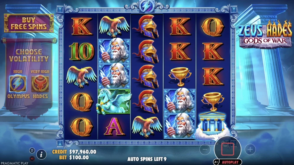 Zeus vs Hades Gods of War Slot
