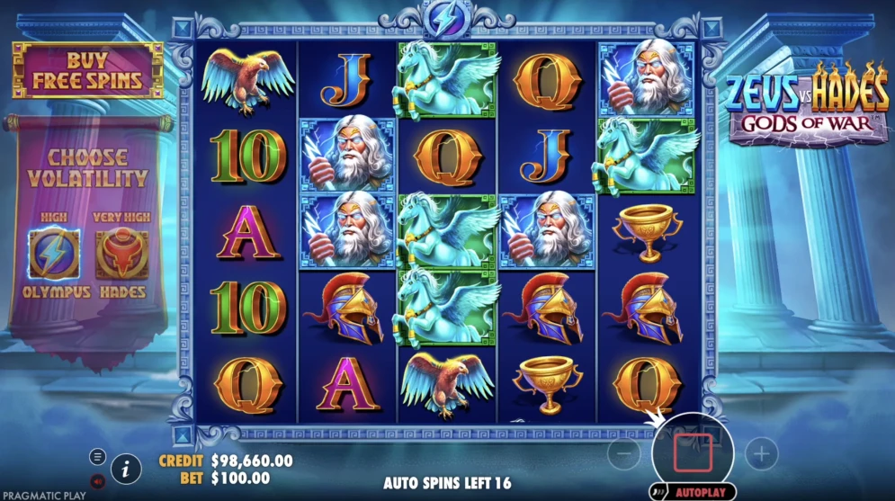 Zeus vs Hades Gods of War