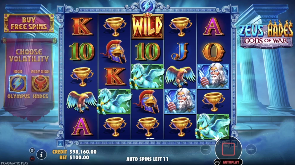 Zeus vs Hades Gods of War Slot