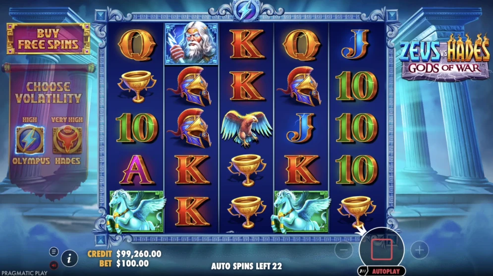 Zeus vs Hades Gods of War Slot