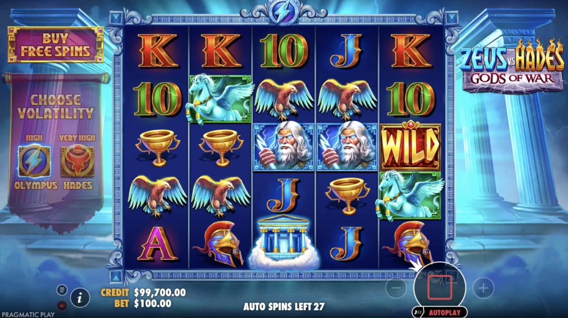 Zeus vs Hades Gods of War